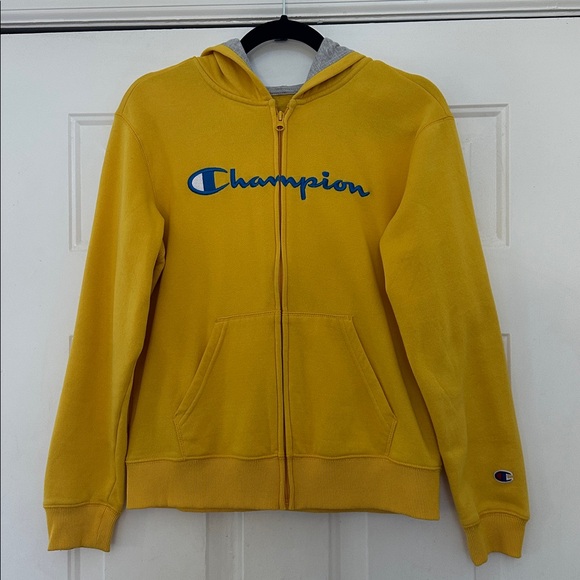 Champion Hoodie Zip Up Yellow - Picture 5 of 11